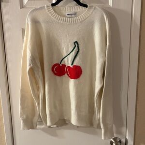 Princess Polly Cherry Dream Knit Light Sweater